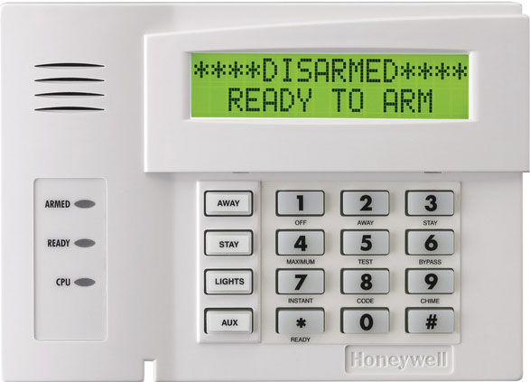 residential alarm keypad